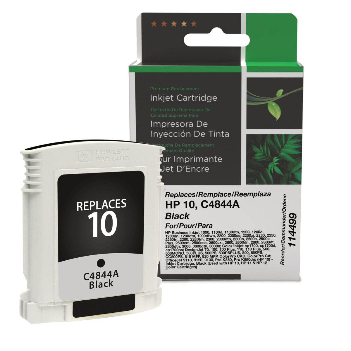 Refurbished HP 10 (C4844A) Black Inkjet Cartridge - Certified Cartridges